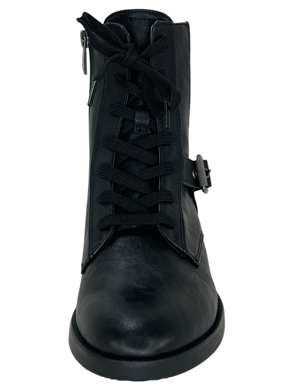 Naturalizer Teagan Black Faux Leather Womens Ankle Boots Size 8M - Picture 5 of 11